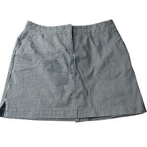 Izod Golf Gingham Black and White Checkered Skort. Like New.